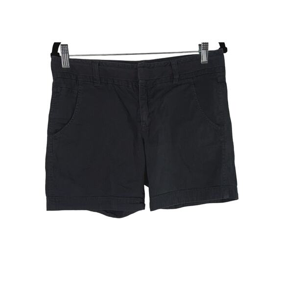 Athleta Relaxed Fit Cotton Cargo Bermuda Shorts Zip Clasp 5-Pockets 6 Grey #2808 - Picture 1 of 12